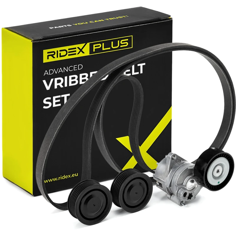 Image of RIDEX PLUS 542R0043P V-ribbed belt set V-Ribbed Belt Set (542)