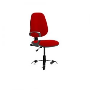 Image of Task Office Chair Eclipse I Lever In Bergamot Cherry Fabric With Loop Arms And Hi Rise Draughtsman Kit