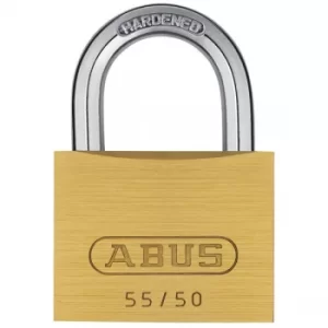 image of ABUS 02858 55/50mm Brass Padlock