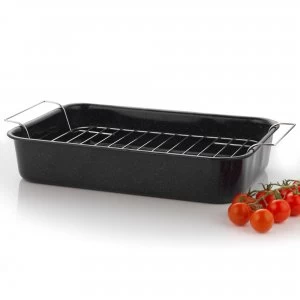 Image of Robert Dyas Enamel Roasting Tin with Rack