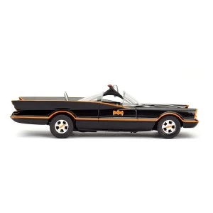 Image of DC Comics - Batman 1966 TV Series Classic Batmobile Metals Die-cast Toy Car (Black/Orange)