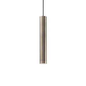 Image of Look 1 Light Slim Ceiling Pendant Bronze, GU10