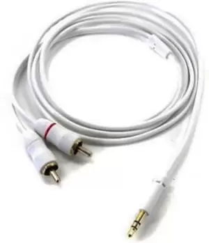 image of Inakustik 3m RCA audio cable 2 x RCA 3.5mm White