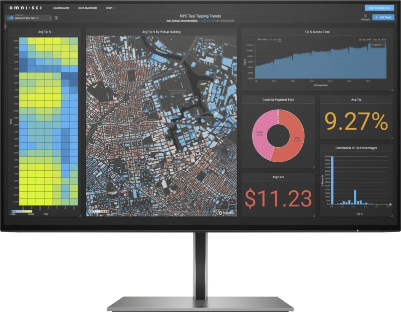 Image of HP Z24f G3 computer monitor 60.5cm (23.8") 1920 x 1080 pixels Fu 3G828AT#ABB
