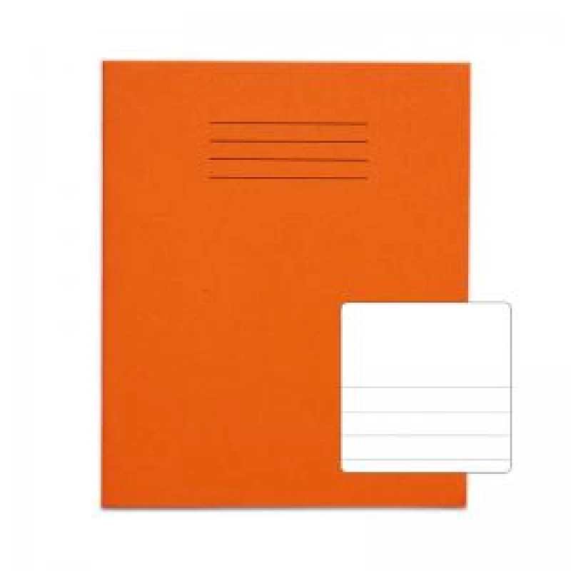 Image of RHINO 8 x 6.5 Exercise Book 48 Page, Orange, TB/F12 (Pack of 100)