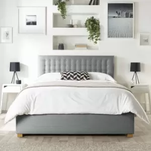 image of CL Opulence Twill Double Ottoman Bedframe - Grey