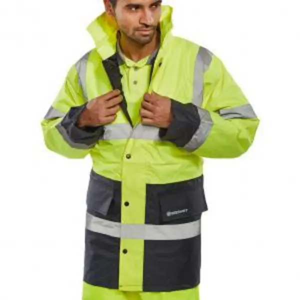 Image of Beeswift CONSTRUCTOR TRAFFIC Jacket TWO TONE FLEECE LINED Saturn BESWCTJFLTTSYN6XL