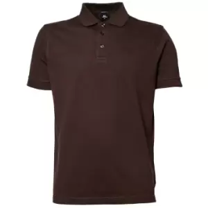 Image of Tee Jays Mens Luxury Stretch Short Sleeve Polo Shirt (2XL) (Chocolate)