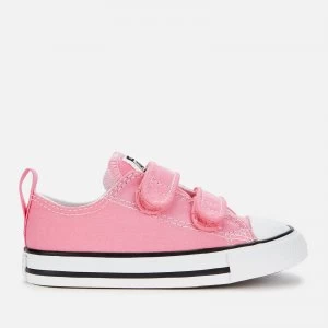 Converse Toddlers Chuck Taylor All Star Ox Velcro Trainers - Pink - UK 4 Baby