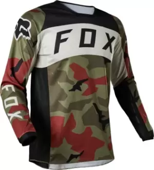 image of FOX 180 BNKR Motocross Jersey, green Size M green, Size M