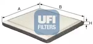 image of UFI 53.021.00 Interior Air Cabin/ Pollen Filter