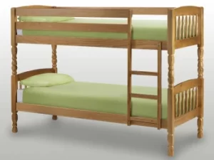 image of Julian Bowen Lincoln 3ft Pine Wooden Bunk Bed Frame