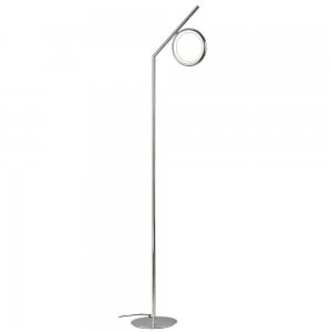 image of Floor Lamp, 12W LED, 3000K, 900lm, IP20, Chrome