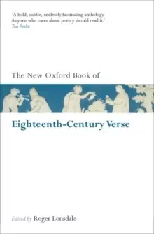Image of The New Oxford Book of Eighteenth-Century Verse : Reissue