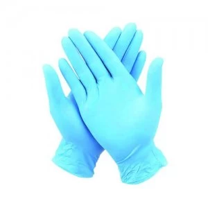 image of Nitrile Gloves Medium Pack of 100 WX07356