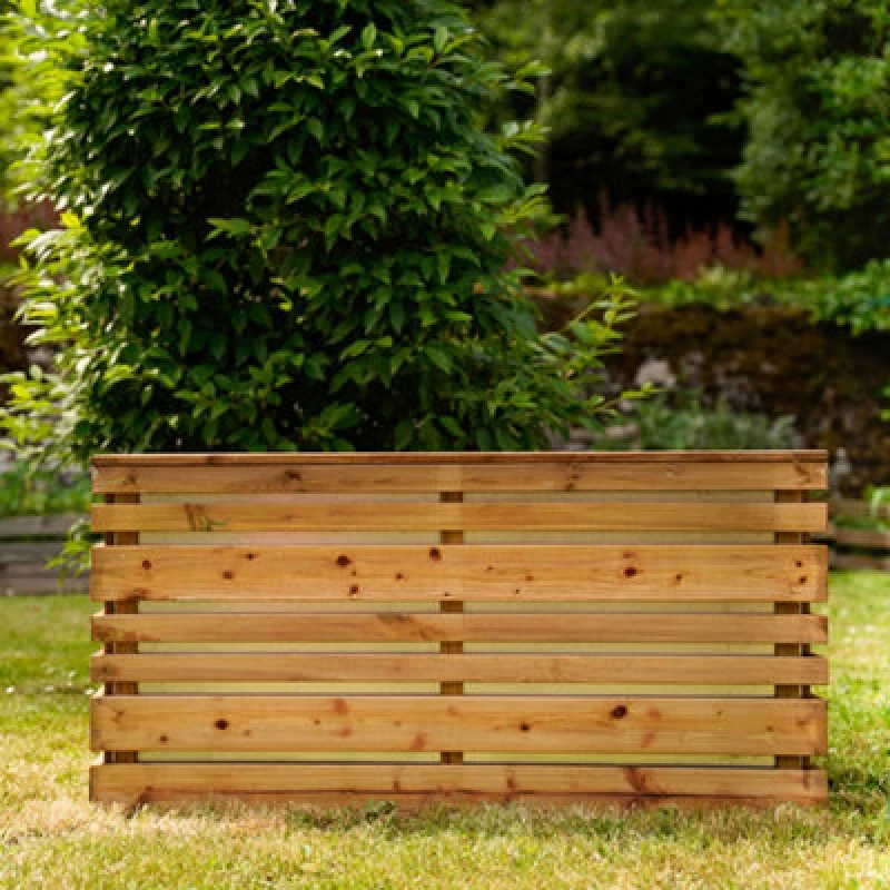 Image of Cerland Lign Z Outdoor Rectangular Wooden Planter 100Cm