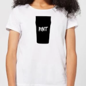 Image of Full Pint Womens T-Shirt - White - 3XL