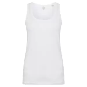 Image of SF Womens/Ladies Feel Good Stretch Sleeveless Vest (2XL) (White)