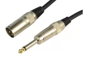 Image of Cobra 1/4" Mono Jack to Male XLR Leads, 1.5m