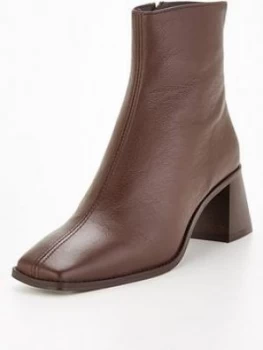 image of OFFICE Abbie Ankle Boot - Chocolate, Chocolate, Size 3, Women