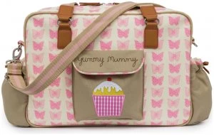Image of Pink Lining Yummy Mummy Bag - Pink Butterflies