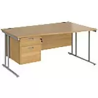 image of Dams International Wave Desk MC16WRP2SO 1,600 x 725 x 800 - 990 mm