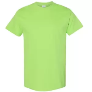 Image of Gildan Mens Heavy Cotton Short Sleeve T-Shirt (XL) (Lime)