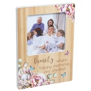Image of Vintage Floral Frame Family