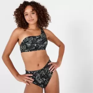 Image of Firetrap Asymmetrical Bikini Top Womens - Green