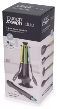 Image of Joseph Joseph 5 Piece Cooking Utensil Set With Stand
