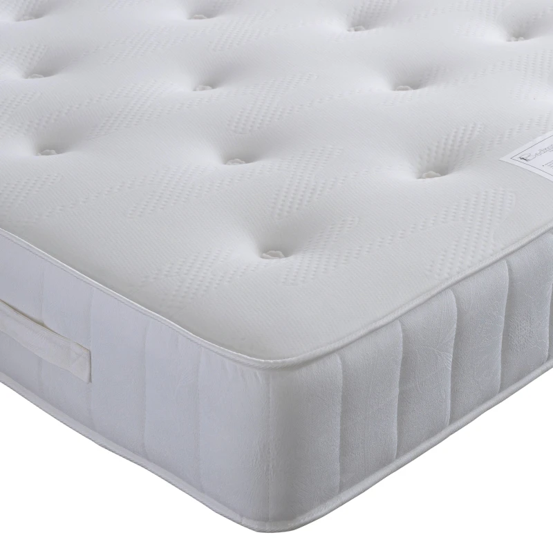 Image of Bedmaster Bedmaster Memory Maestro Memory Foam Plush Velvet 4 Drawer Divan Set in Silver Size: Small Double Silver Small Double Unisex 9507628959334