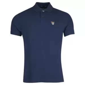 image of Barbour Mens Society Polo Navy Large