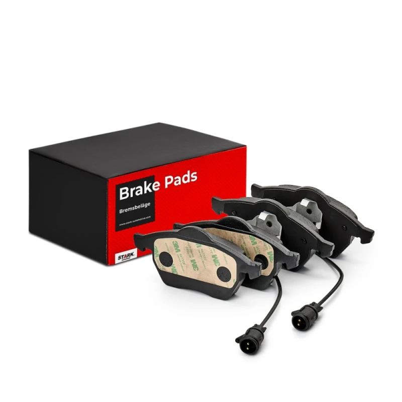 Image of RIDEX 402B0161 Brake pad set Front Axle, with integrated wear sensor, with piston clip Brake Pad Set,disc brake (402)