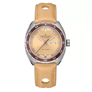 image of Hamilton American Classic 'Pan Europ Day-Date Auto' Automatic Mens Watch H35435820 (PRE-ORDER EXPECTED MID-JUNE)