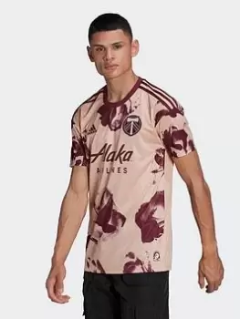 Image of adidas Portland Timbers 22/23 Away Jersey, Pink/Red, Size L, Men
