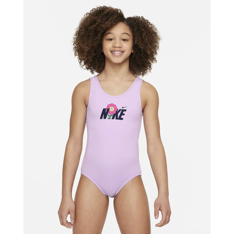 Image of One Piece swimsuit for girls Nike Multi Logo Violet Female L