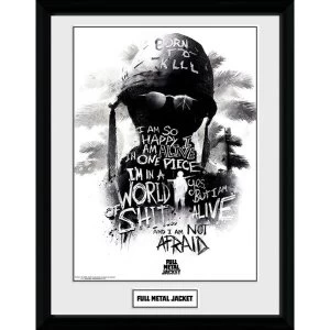 Image of Full Metal Jacket I Am Not Afraid Framed Collector Print