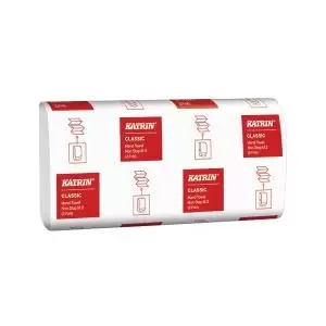 Image of Katrin Classic Hand Towel Non Stop M2 Wide 160 Sheets White Pack of 25