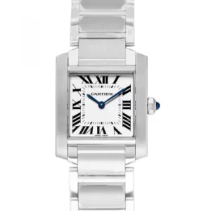 Image of Tank Francaise 30 mm Quartz Silver Dial Steel Ladies Watch