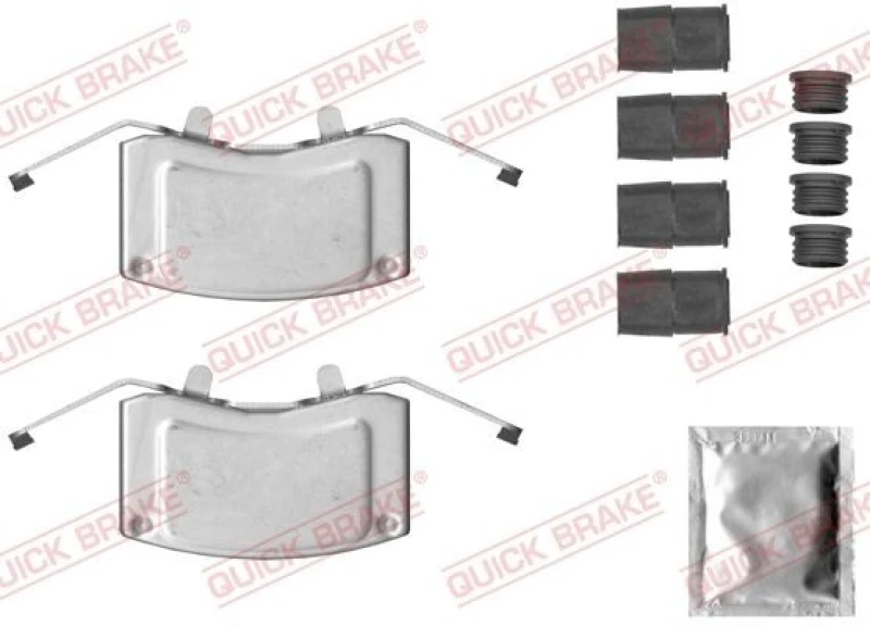 Image of QUICK BRAKE Brake pad fitting kit QUICK BRAKE 109-0051