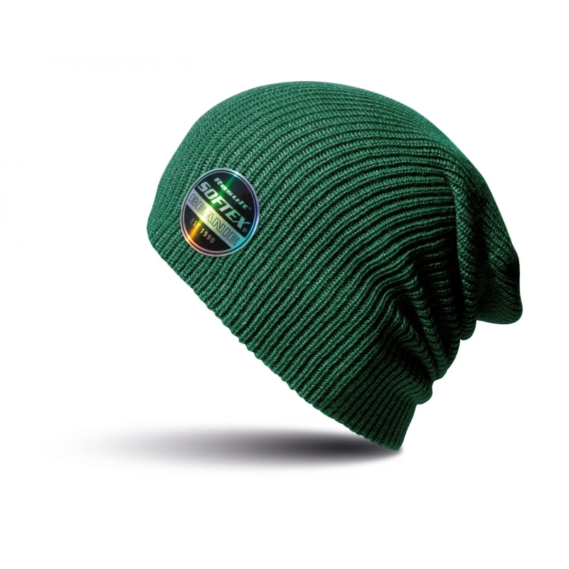 Image of Result Result Men Winter Essentials Core Softex Beanie Hat in Bottle Green Bottle Green One Size Male 5057080699612