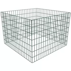 image of Square Mesh Garden Composter 100 x 100 x 70cm Vidaxl Green