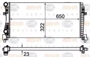 Image of x1 Behr Heat Exchanger 8MK376901-404 CR 2057 000S 70824440 Genuine Made in China