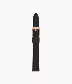 Image of Fossil Women 14mm Black Eco Leather Strap