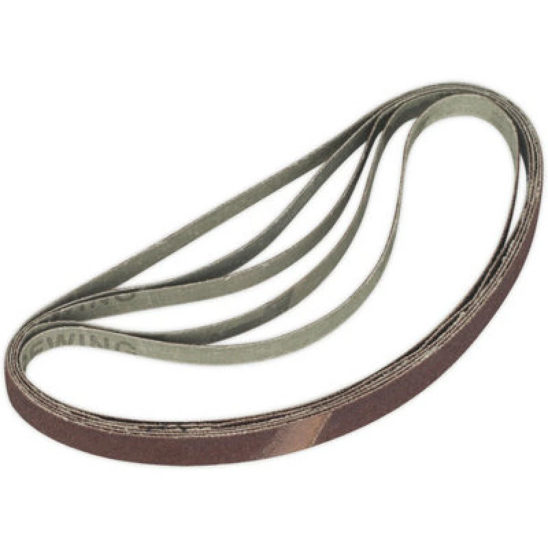 Image of Loops 5 PACK - 12mm x 456mm Sanding Belts - 60 Grit Aluminium Oxide Slim Detail Loop Multi