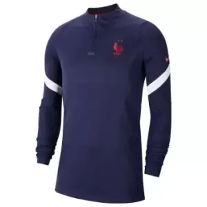 Image of Nike France VaporKnit Strike Drill Top 2020 - Blue