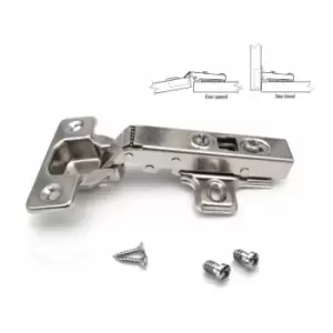 image of Soft Close Kitchen Clip-On Door Hinge Full Overlay 35mm with Screws - Pack of 1