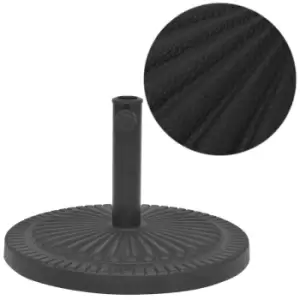 image of Vidaxl Parasol Base Resin Round Black 14Kg