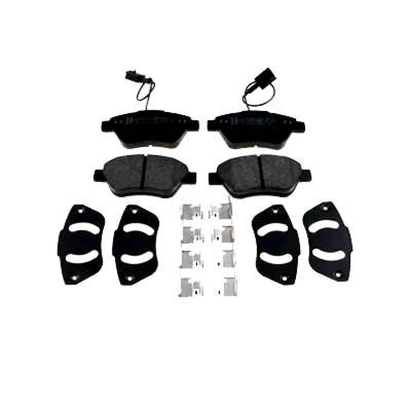 Image of ZIMMERMANN 23706.180.3 Brake pad set Front Axle, incl. wear warning contact, with spring, with bolts/screws Brake Pad Set,disc brake (402)