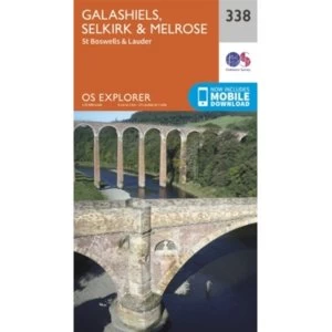 Image of Galashiels, Selkirk and Melrose by Ordnance Survey (Sheet map, folded, 2015)